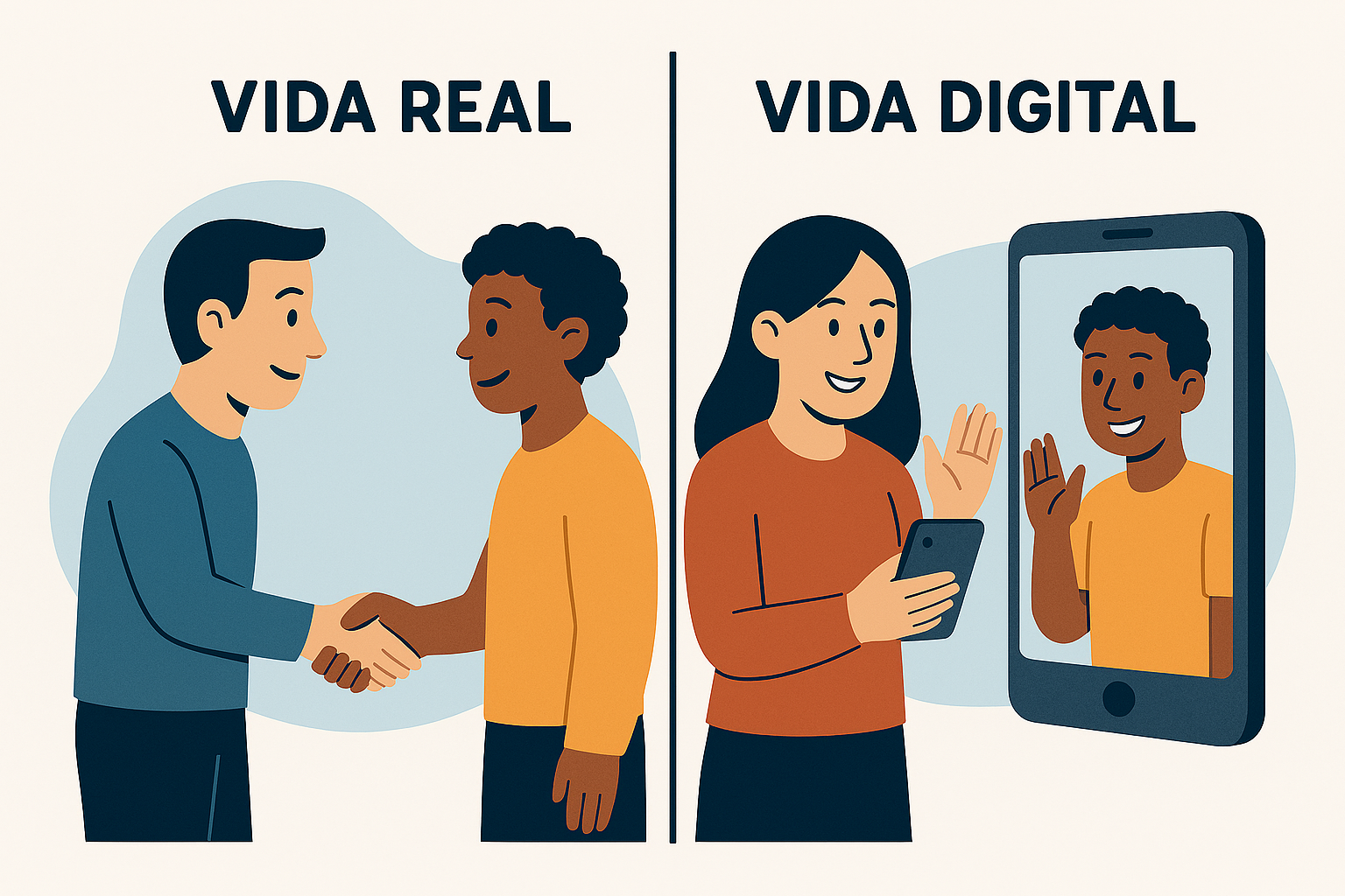 Comparación entre comportamiento en vida real y digital