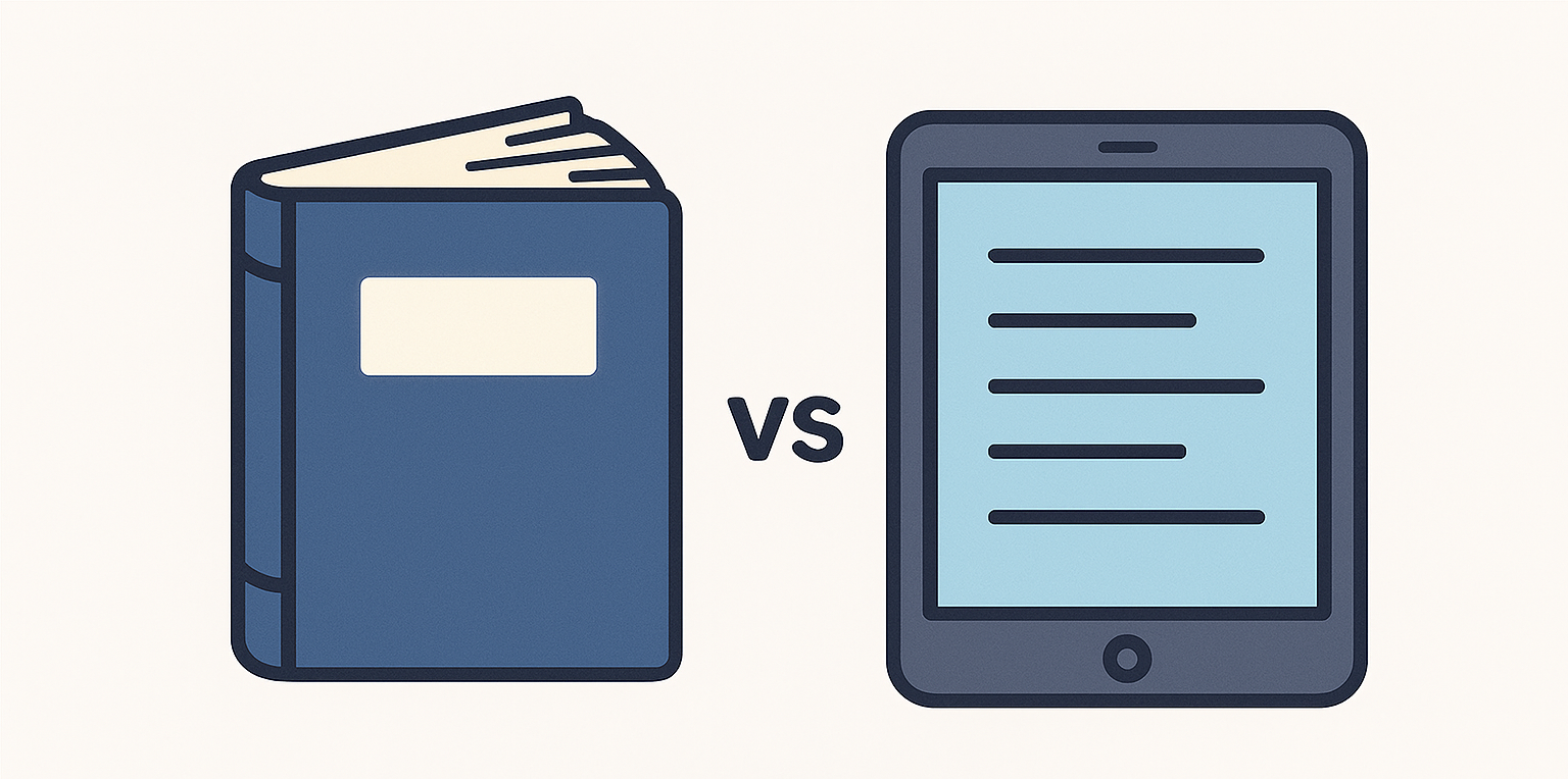 Libro físico y libro digital