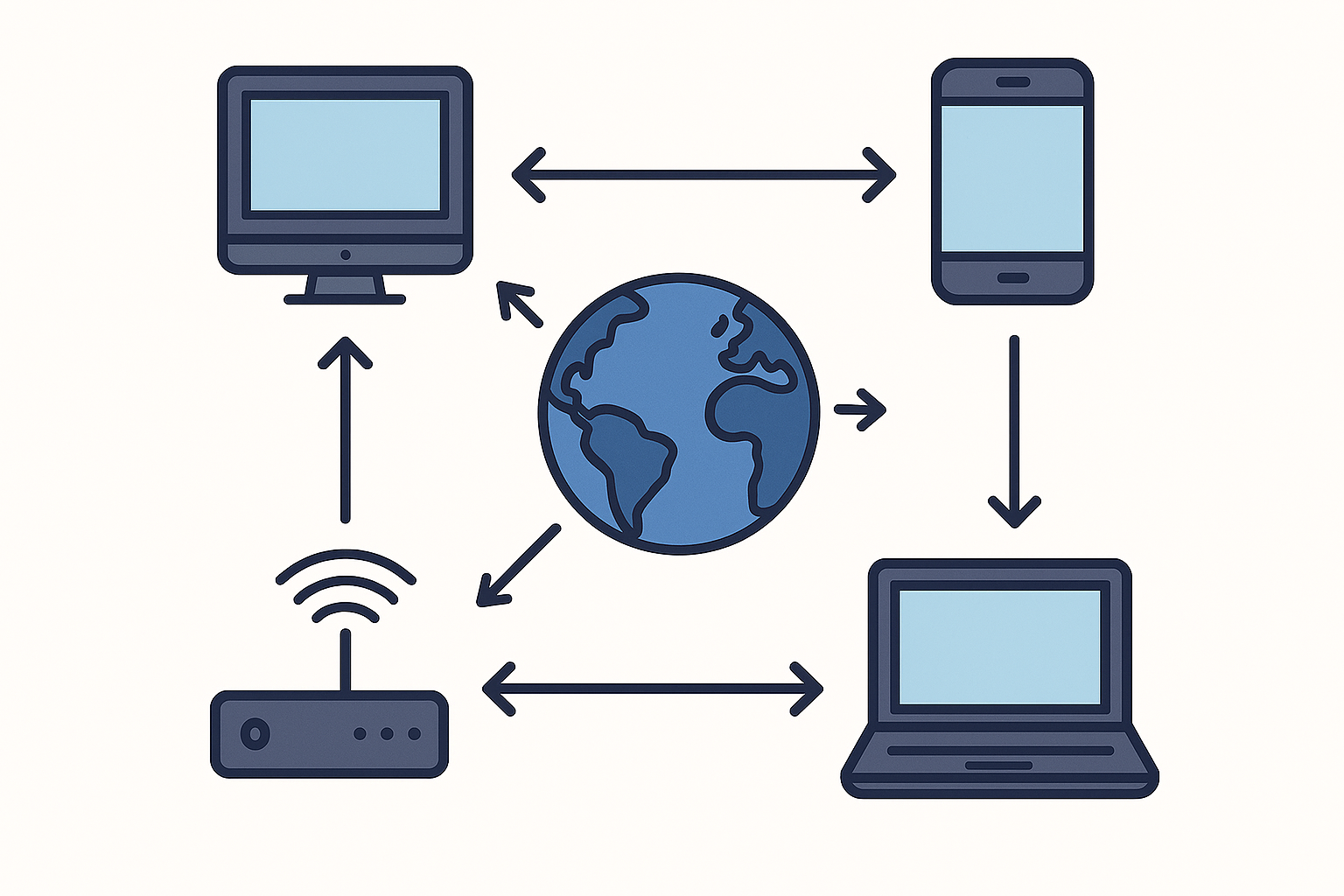 Diagrama de funcionamiento de las TIC